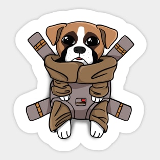 Boxer Baby Dog Sticker